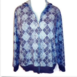 Cato Hoodie Women's 18/20W Blue Gray Full Zip